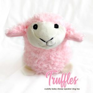NWT Small 6" Truffles the Soft Baby Sheep Dog Toy Plush Squeaky